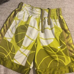 Nike Olive and White Athletic Shorts